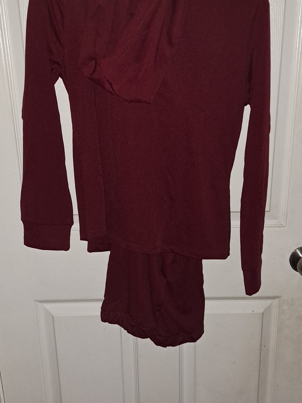 PINK Victoria's Secret Burgundy Zip Hoodie & Joggers Set - Picture 5 of 5